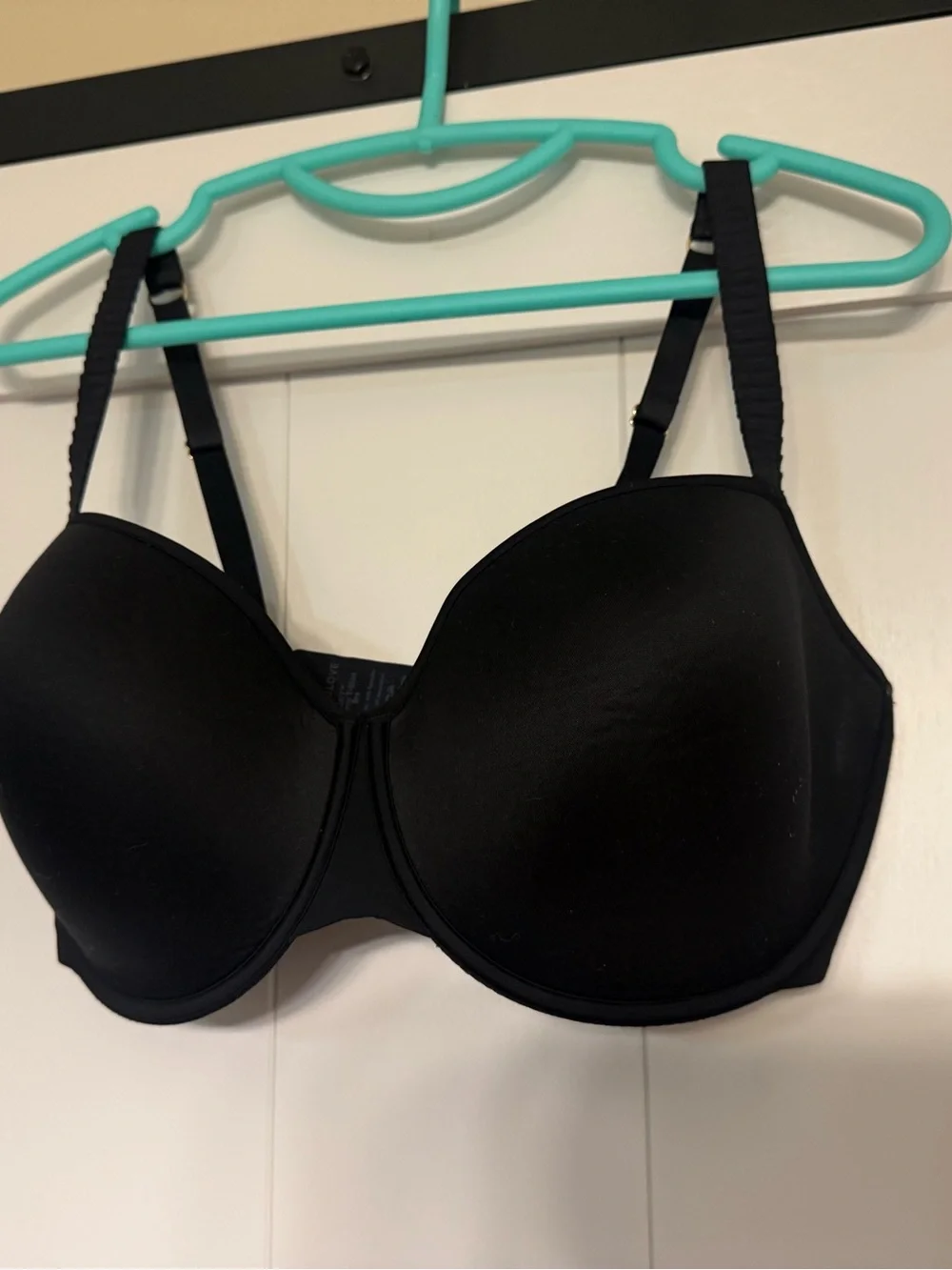 ThirdLove Womens Size 36F 24/7 Classic T-Shirt Bra Full Coverage Black Underwire